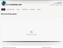 Tablet Screenshot of expertcrudeoil.com